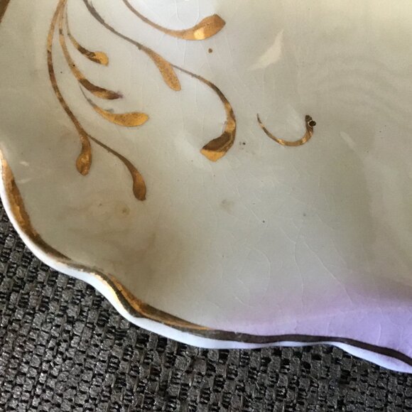 Vintage Porcelain Serving Bowl - Vintage Shell Serving Bowl - Antique Porcelain - Picture 6 of 8